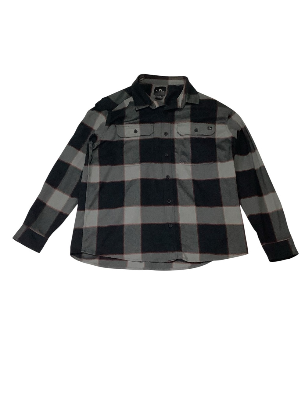 Sitka Gear Everyday Bridger Flannel Shirt Sz XXL Black Grey Plaid